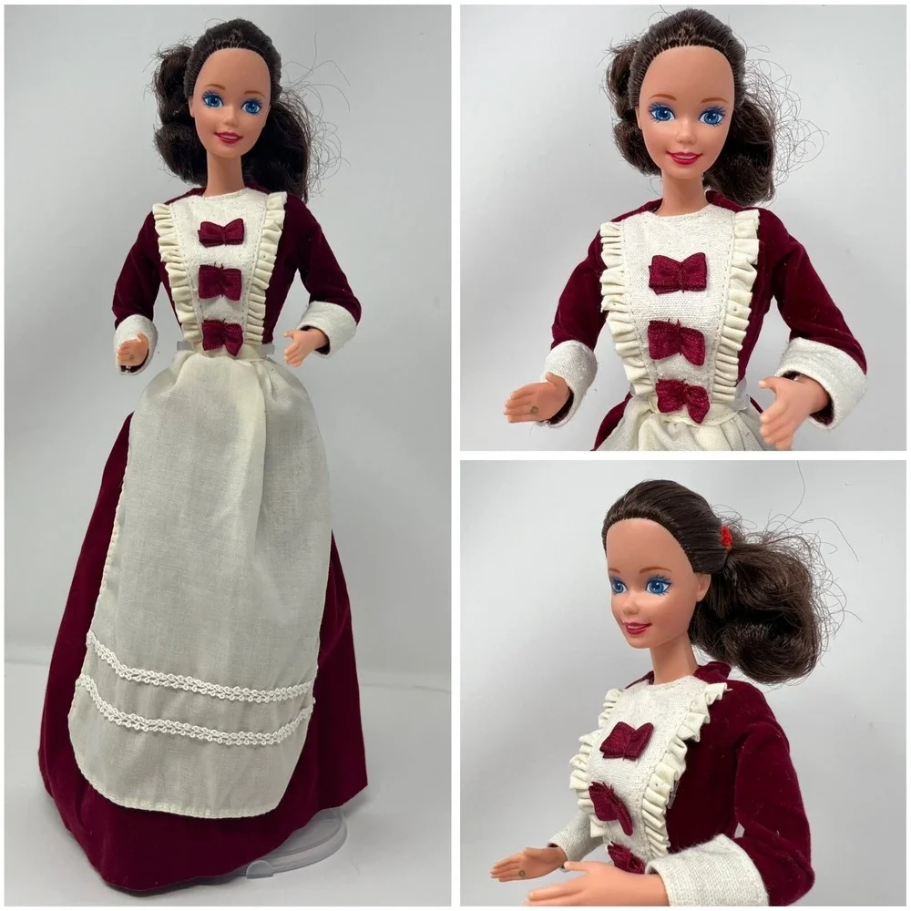 Barbie Doll Pilgrim Vintage 1966 Mattel Burgundy‎ Velvet Dress Malaysia